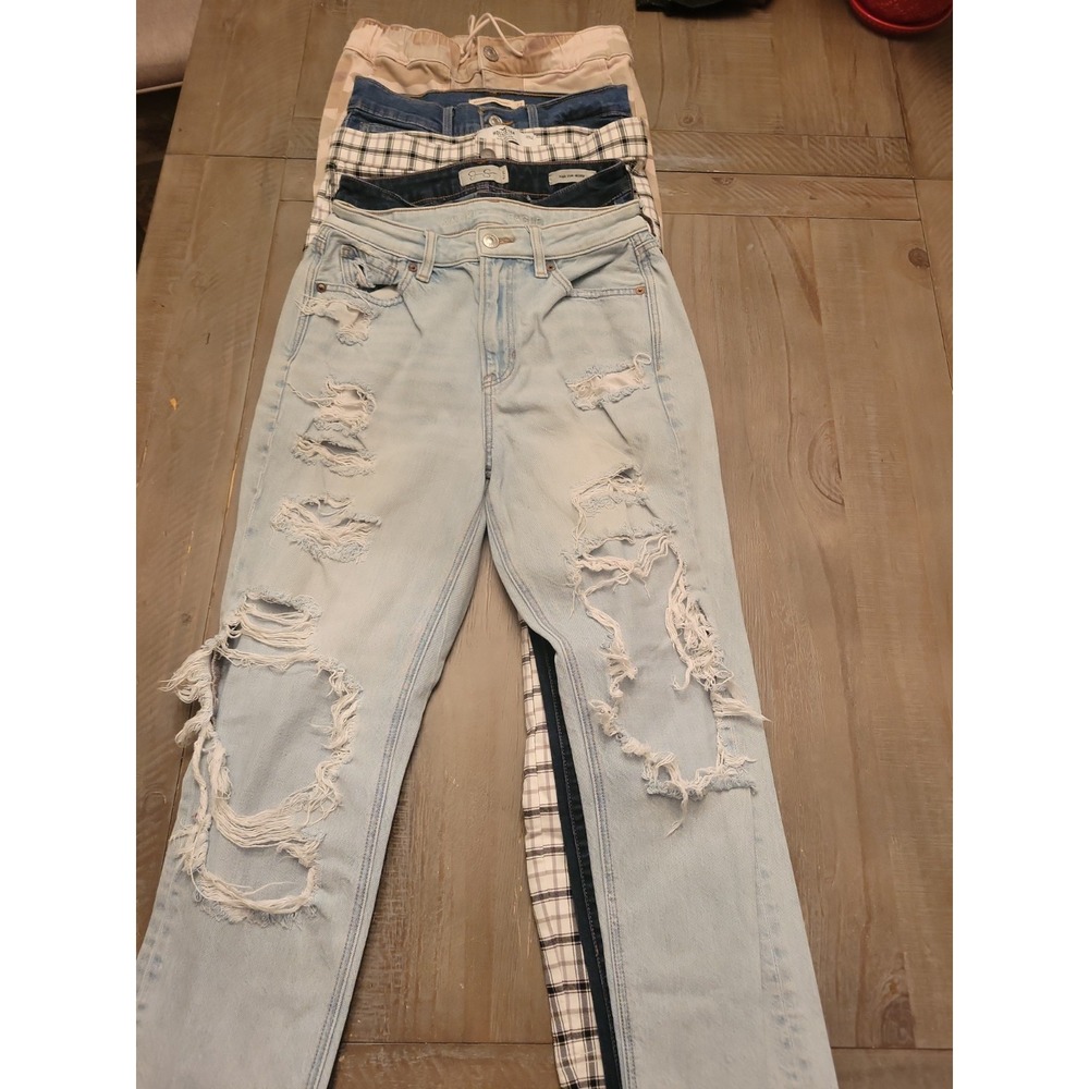 Lot 5 JEANS Pants 27 26 WOMENS  American Eagle Levi Jessica Simpson Hollister